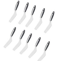 MBB 10x Professional Pie Cake Server Pizza Shovel Lift Transfer Cutter Blade Spatula Slotted Pizza C, 1, Black 33#