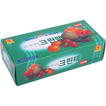 1+1 지퍼백 위생팩 폴리백 소분 밀폐 주머니 특 100매, 10개