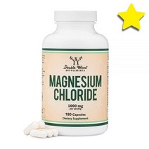 염화 마그네슘 Magnesium Cloruro De Magnesio 180 캡슐 1회 1000mg 더블 Wood 가