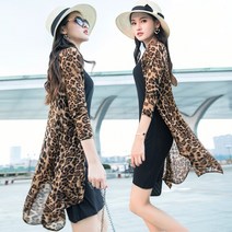 WAWAMOM(특허브랜드) 여자 호피무늬블라우스 여성 레오파드 남방 호피셔츠 가디건 정장블라우스 긴팔셔츠 BTV6e