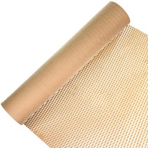 크라프트 종이뽁뽁이 50cm x 30m 친환경 종이 완충재 벌집 포장지 에어캡 포장재 롤, 1개