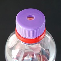 이십이도 팡팡 뚜껑 캡 음료 생수 빨대를 꽂아 마실 수 있는 구멍뚫린음료캡, 1세트, 음료수전용 (보라)