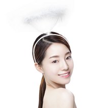 PARTYPANG 할로윈파티 분장소품 머리띠 모자 T40_헤일로 천사링 머리띠 [화이트], 단품