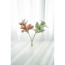 백묘국조화 더스티밀러 인조나뭇가지 나뭇잎조화 2color, 그린