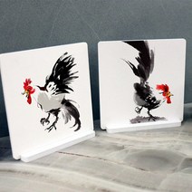 ie536-스탠드액자2P_풍수에좋은닭그림02