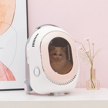 고양이 강아지 캐리어 백팩 가방 야외 여행 유모차 트롤리 케이스 롤링 수하물 감기 안 에어 컨디셔너 팬 운송업자, 로우 프로파일 버전, 협력사, 사쿠라 가루