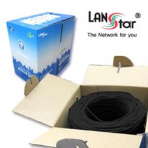랜스타 통신공사용 CAT5E High 300M 검정 LS-UTP5H-300MBK 10112 랜/광통신 장비-랜케이블/랜장비