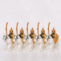 레고호환 중세 기사단 시리즈 기사단레고 레고장식 레고수집, 제품56)엘드론6 창병5종세트 말포함