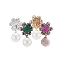 ＧОÐＺｉĿŁА몰(은침) 아리스타 꽃 진주 귀걸이 큐빅귀걸이 주얼리귀걸이 큐빅은침귀걸이 꽃진주귀걸이 화려한귀걸이????ŁØvŒ????