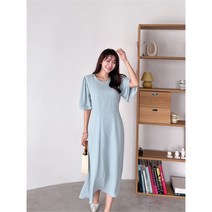 여자 결혼식 하객룩 레이어드 여신룩 롱원피스