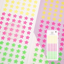 다꾸 폴꾸 스티커 네온스티커미니별