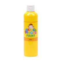 키즈 핑거페인트250ml 낱색 핑거페인트 물감놀이, 노랑