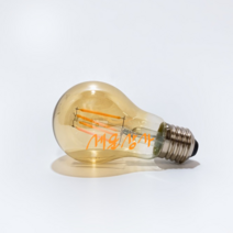 삼호기전 롱램프 에디슨 전구 4w 레트로 모양 A60 캠핑 루프탑 옥상 베란다 스트링라이트 줄조명 파티라이트, 1개, 전구색