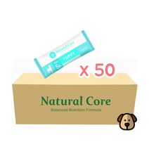 네츄럴코어 에코5b 퍼피 연어 강아지사료 샘플 (작은입자) 35g 1박스, 50개