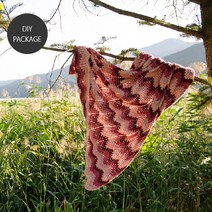 홈뜨개(김혜경니트아카데미) [패키지]삐죽빼죽 블랭킷(빈센트17볼 +도안)