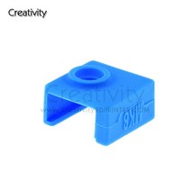 3/5PC MK8 실리콘 양말 커버 알루미늄 블록 V5/V6/화산 Ender3 S1 CR10 SidewinderX1 3d 프린터 Hotend, [02] 5PCS, [02] MK8 Blue