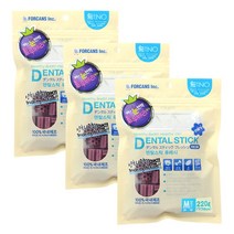 포켄스 덴탈스틱M(큰별)220g 3종, 3개, 블루베리