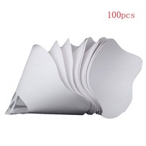 3D 프린터 부품 50/100pcs 두꺼운 포토 폴리머 수지 종이 필터 깔때기 일회용, 100