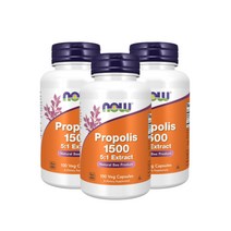 [3세트] 나우푸드 프로폴리스 1500 100캡슐 천연 바이오플라보노이드 꿀벌프로폴리스 1500mg, 100정, 3개, 100개