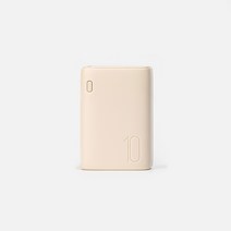 [JAJU/자주] 작고 가벼운 고속 충전 보조 배터리(10 000mAh)_크림엘로우, 크림