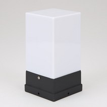 천지몰 비츠온 사각 문주등 1등 아크릴 대 검정 정원등, 1