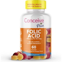 컨시브 플러스 엽산 구미 CONCEIVE PLUS Folic Acid Gummies 60개입