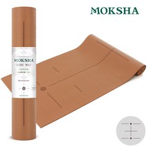 모크샤 베이직 요가매트 센터라인 - 대만산 요가매트, 카라멜