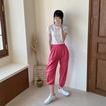 [바보사랑] 여자 16컬러 댄서 여학생 트레이닝 봄 바지[옷자락]