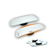 사이드 거울 미러 커버 2pcs 자동차 사각 지대 거울 자동 백미러 안전 사각 지대 거울 hd 360 회전 조정 가능한 광각 볼록 거울, 2pcs 긴 거울