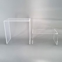 튼튼한 매장용 아크릴 진열대 5T 스탠드형, 높이20Cm