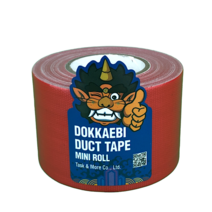 테스크 도깨비 덕트테이프(DUCT TAPE) 미니롤 RED 덕테이프 청테이프 면테이프, 50mm X 10m, 1개
