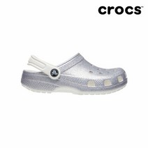 크록스 [크록스] 키즈 클래식 글리터 클로그 화이트 206993-94S