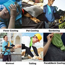 KUHNMARVIN 피클볼 타월 넥 쿨링 스포츠 타월 스카프 랩 운동용 - 골.. 정품보장, Grey