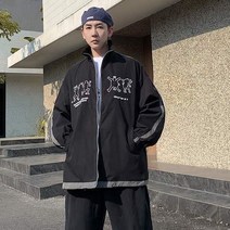 여성 교복 가을옷 커플룩 코트 학원 무드 야구복 캐쥬얼 트레이닝set