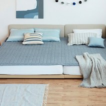 한샘(생활) [한샘] 패밀리침대전용 썸머 쿨 시어서커 패드 SS+Q