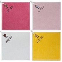 라인프렌즈 데이오브프렌즈 어린이집생일선물 이름자수 고리핸드타올, 1매, 코니(연핑크)