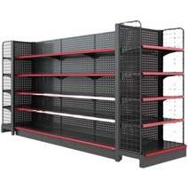 마트 진열장 주문제작 슈퍼 편의점 상품 전시 진열대, 상세이페이지 참고, 화이트 60x32x135 x5단x바퀴