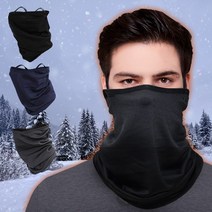 김서림방지 귀걸이형 기모 넥워머 가을 겨울 안면 마스크 방한 보온 싸이클 오토바이 조깅, 민자, 검정색