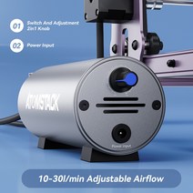 레이저조각기 각인기ATOMSTACK 액세서리 공기 보조 레이저 절단/조각 높은 기류 10-30L/분 대부분의 조각기, 03 미국