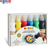 [종이나라] 18000 프리모 템페라물감 75ml 6색 세트