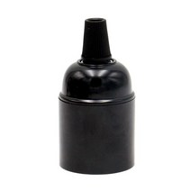 CE E27 베이클라이트 플라스틱 램프 홀더 스레드 에디슨 전구 베이스 소켓 펜던트 조명 피팅 10개, 01 Bakelite black