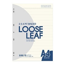 무극사 7공 바인더 내지/A4/8mm 라인/유선