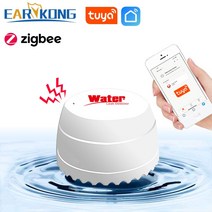 누수탐지기 Tuya Zigbee 누수 감지기 Gateway 스마트 홈 홍수 센서 작동 Smart Life APP, CN, 한개옵션0