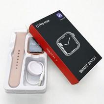 무선 광택기 자동차 폴리셔 SmartWatch I7 NFC 스마트 워치 블루투스 통화 Smartwatch 남자 여자 1.9 인치 충전 사용자 정의 시계 심장 박동, [02] Pink
