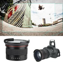 카메라렌즈 호환 mm+아랑 캐논 50mm1.8 24-70 rf 24-105 캐논 SLR DSLR 카메라용 2-In-1 58MM 0.35X 분리형, 한개옵션0