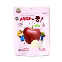 천연리얼칩 동결건조 과일칩 유기농과자 뽀로로 사과가 쿵 15g, 3개, 천연사과칩