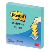 포스트잇 슈퍼스티키 팝업 리필 90매입, 아쿠아, 5개