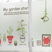 무점착안개시트_나의 정원이야기_A01_W90xH90cm, 단품