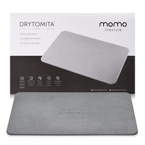 Momo Lifestyle 스톤 욕실 매트 (59.9 x 39.9cm(23.x 15.4인치)) Drytomita (그래파이트 그레이 색상) 규조토 미끄럼 방지 슈퍼 흡수성 빠른 건, Standard 24 X 15