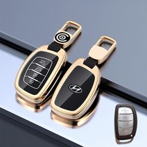 키에티 현대 캐스퍼 LF쏘나타 알루미늄+TPU 스마트 키케이스, 트렁크, 블랙